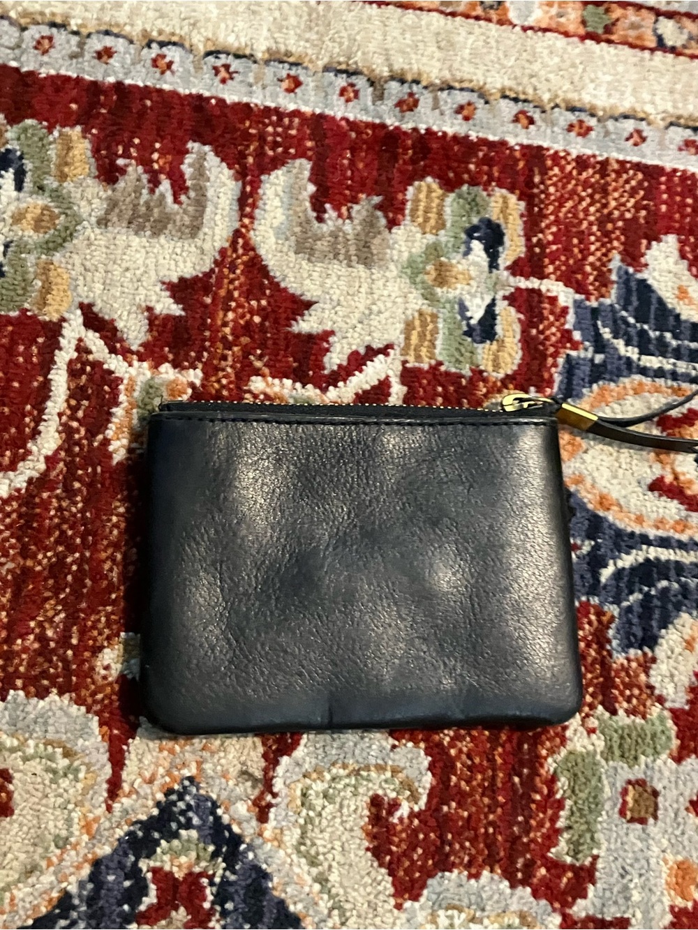 Madewell Black Leather Wallet Zippy